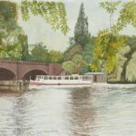 Alsterdampfer St. Georg vor Lombardsbrücke